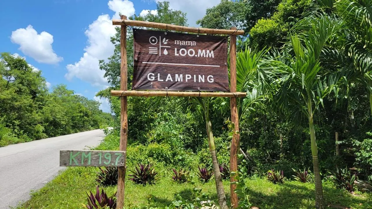 Luxury tent Glamping Mama Loo Mm Hotel Puerto Morelos